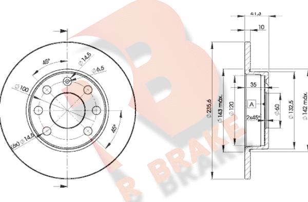 R Brake 78RBD26193 - Bremsscheibe alexcarstop-ersatzteile.com