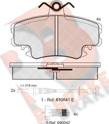 R Brake RB0993-700 - Bremsbelagsatz, Scheibenbremse alexcarstop-ersatzteile.com