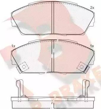 R Brake RB0962 - Bremsbelagsatz, Scheibenbremse alexcarstop-ersatzteile.com