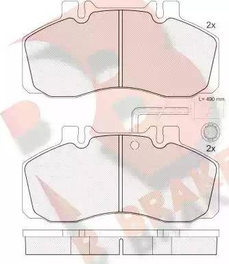 R Brake RB0903 - Bremsbelagsatz, Scheibenbremse alexcarstop-ersatzteile.com