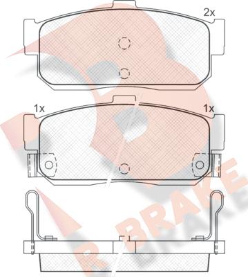 R Brake RB0915 - Bremsbelagsatz, Scheibenbremse alexcarstop-ersatzteile.com