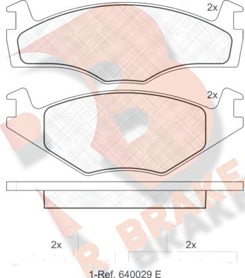 R Brake RB0459 - Bremsbelagsatz, Scheibenbremse alexcarstop-ersatzteile.com