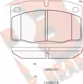 R Brake RB0454-072 - Bremsbelagsatz, Scheibenbremse alexcarstop-ersatzteile.com