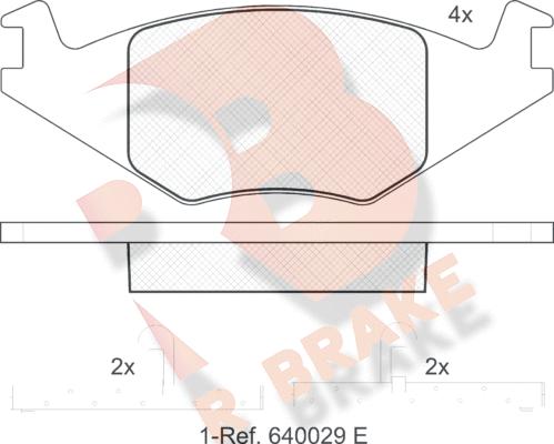 R Brake RB0461 - Bremsbelagsatz, Scheibenbremse alexcarstop-ersatzteile.com