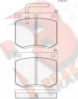 R Brake RB0402 - Bremsbelagsatz, Scheibenbremse alexcarstop-ersatzteile.com