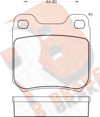 R Brake RB0692 - Bremsbelagsatz, Scheibenbremse alexcarstop-ersatzteile.com