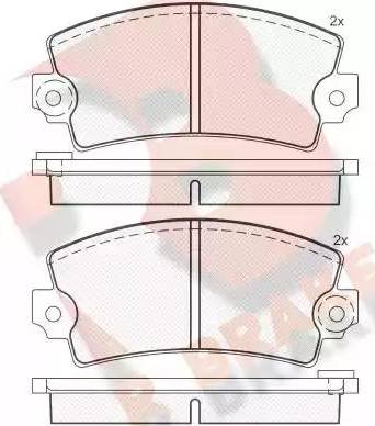 R Brake RB0101 - Bremsbelagsatz, Scheibenbremse alexcarstop-ersatzteile.com