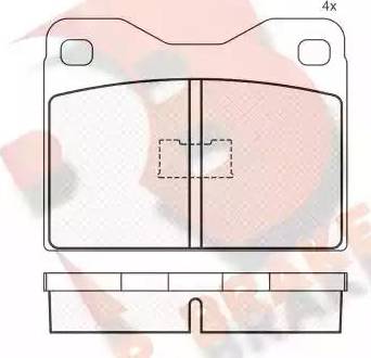 R Brake RB0181 - Bremsbelagsatz, Scheibenbremse alexcarstop-ersatzteile.com