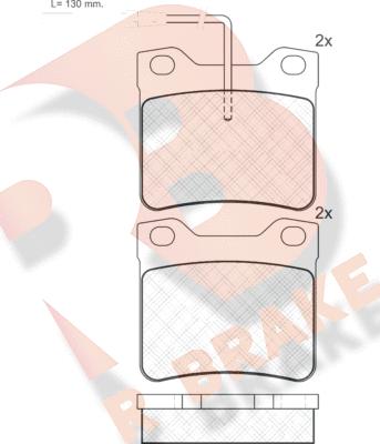 R Brake RB0787 - Bremsbelagsatz, Scheibenbremse alexcarstop-ersatzteile.com