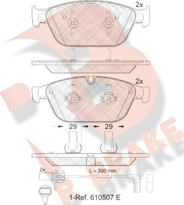 R Brake RB1994 - Bremsbelagsatz, Scheibenbremse alexcarstop-ersatzteile.com