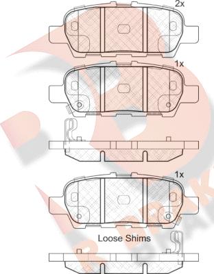 R Brake RB1901-203 - Bremsbelagsatz, Scheibenbremse alexcarstop-ersatzteile.com