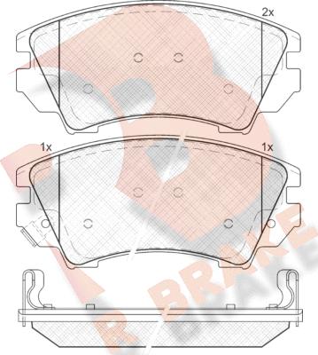 R Brake RB1913 - Bremsbelagsatz, Scheibenbremse alexcarstop-ersatzteile.com