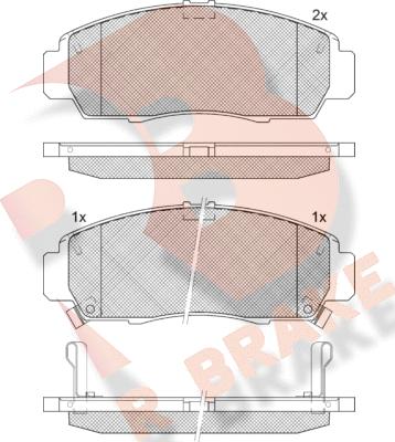 R Brake RB1543-203 - Bremsbelagsatz, Scheibenbremse alexcarstop-ersatzteile.com