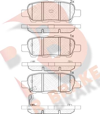 R Brake RB1509 - Bremsbelagsatz, Scheibenbremse alexcarstop-ersatzteile.com