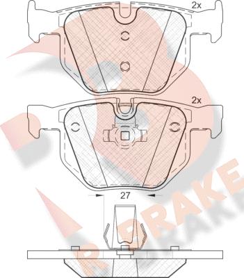 R Brake RB1684 - Bremsbelagsatz, Scheibenbremse alexcarstop-ersatzteile.com