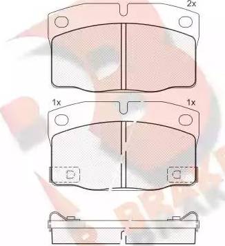 R Brake RB1093 - Bremsbelagsatz, Scheibenbremse alexcarstop-ersatzteile.com