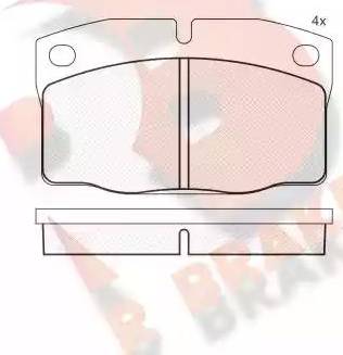 R Brake RB1092 - Bremsbelagsatz, Scheibenbremse alexcarstop-ersatzteile.com