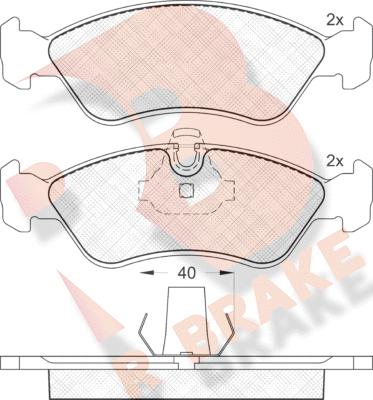 R Brake RB1152 - Bremsbelagsatz, Scheibenbremse alexcarstop-ersatzteile.com