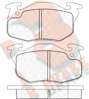 R Brake RB1120 - Bremsbelagsatz, Scheibenbremse alexcarstop-ersatzteile.com