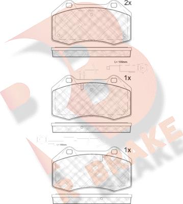 R Brake RB1879-203 - Bremsbelagsatz, Scheibenbremse alexcarstop-ersatzteile.com