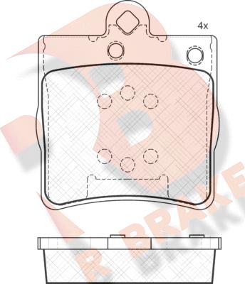 R Brake RB1311 - Bremsbelagsatz, Scheibenbremse alexcarstop-ersatzteile.com