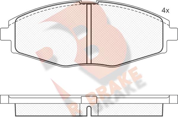 R Brake RB1262 - Bremsbelagsatz, Scheibenbremse alexcarstop-ersatzteile.com