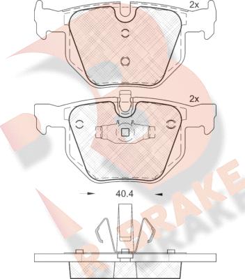 R Brake RB1739 - Bremsbelagsatz, Scheibenbremse alexcarstop-ersatzteile.com