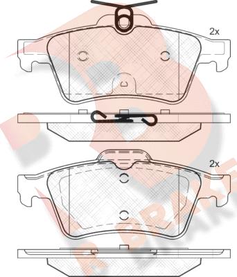 R Brake RB2013 - Bremsbelagsatz, Scheibenbremse alexcarstop-ersatzteile.com