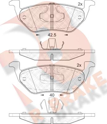 R Brake RB2031 - Bremsbelagsatz, Scheibenbremse alexcarstop-ersatzteile.com