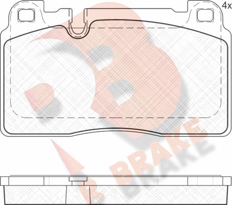 R Brake RB2112 - Bremsbelagsatz, Scheibenbremse alexcarstop-ersatzteile.com