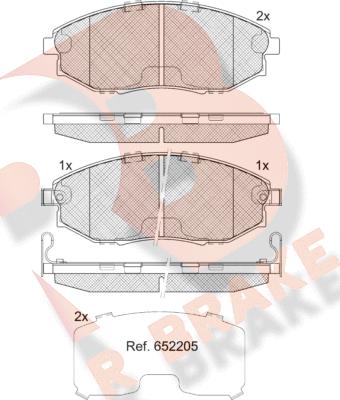 R Brake RB2336 - Bremsbelagsatz, Scheibenbremse alexcarstop-ersatzteile.com