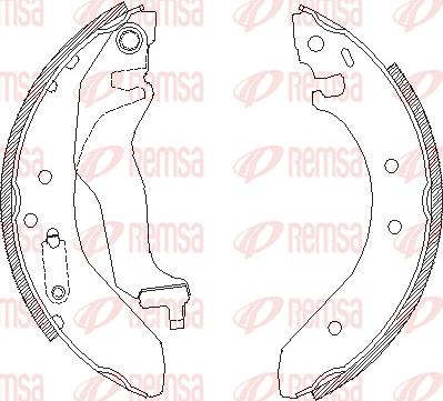 Remsa 4400.00 - Bremsbacke alexcarstop-ersatzteile.com