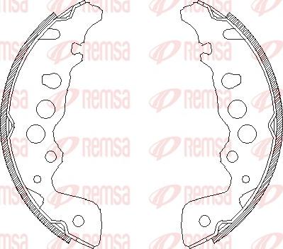 Remsa 4049.00 - Bremsbacke alexcarstop-ersatzteile.com