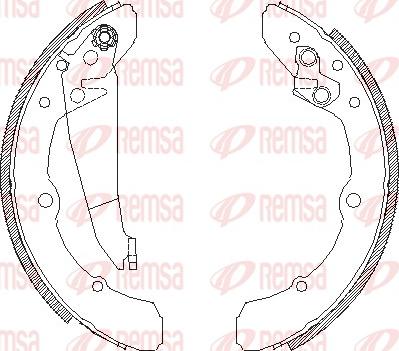 Remsa 4048.00 - Bremsbacke alexcarstop-ersatzteile.com