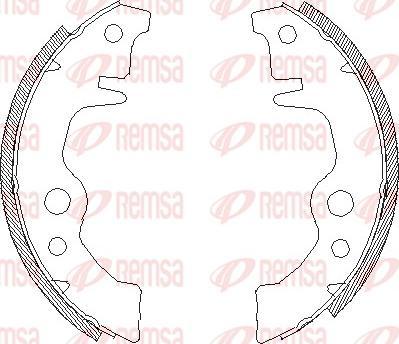 Remsa 4011.00 - Bremsbacke alexcarstop-ersatzteile.com