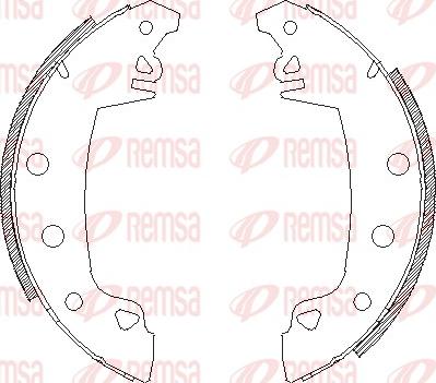 Remsa 4017.02 - Bremsbacke alexcarstop-ersatzteile.com