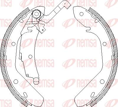 Remsa 4024.01 - Bremsbacke alexcarstop-ersatzteile.com