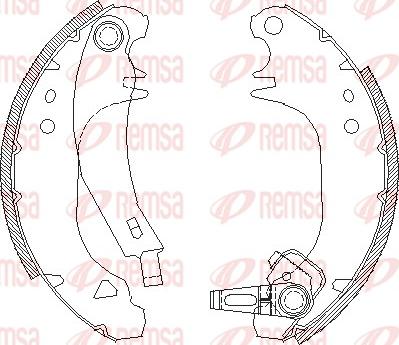 Remsa 4075.01 - Bremsbacke alexcarstop-ersatzteile.com