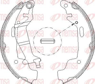 Remsa 4145.00 - Bremsbacke alexcarstop-ersatzteile.com