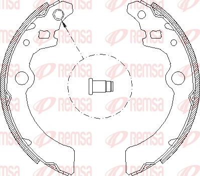 Remsa 4143.00 - Bremsbacke alexcarstop-ersatzteile.com