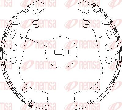 Remsa 4101.00 - Bremsbacke alexcarstop-ersatzteile.com