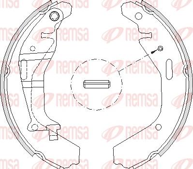 Remsa 4202.00 - Bremsbacke alexcarstop-ersatzteile.com