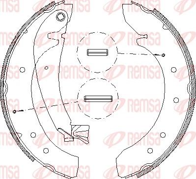 Remsa 4719.00 - Bremsbacke alexcarstop-ersatzteile.com