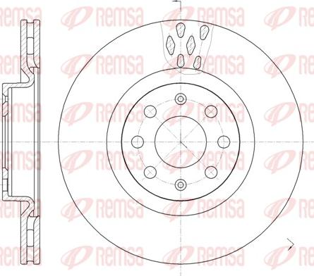 Remsa 6982.10 - Bremsscheibe alexcarstop-ersatzteile.com