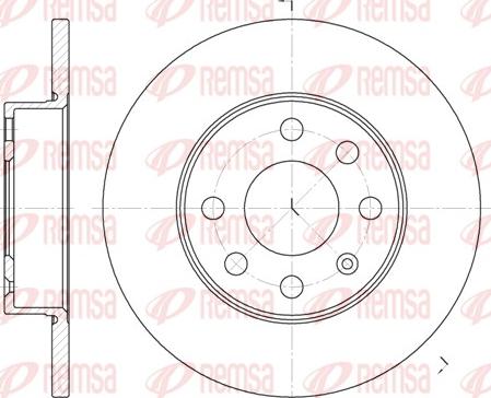 Remsa 6664.00 - Bremsscheibe alexcarstop-ersatzteile.com