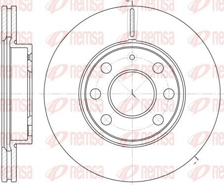 Remsa 6665.10 - Bremsscheibe alexcarstop-ersatzteile.com