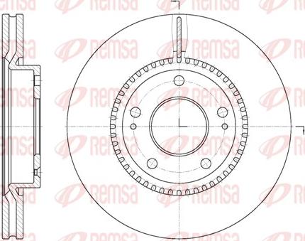 Remsa 6663.10 - Bremsscheibe alexcarstop-ersatzteile.com