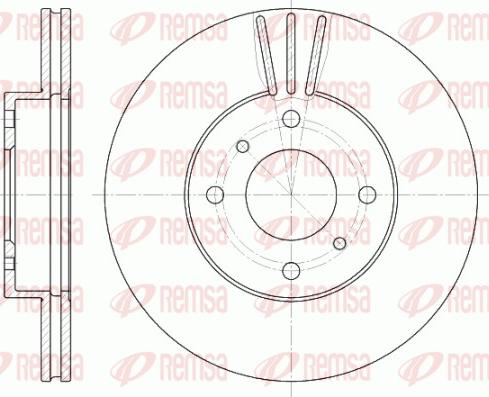 Remsa 6610.10 - Bremsscheibe alexcarstop-ersatzteile.com