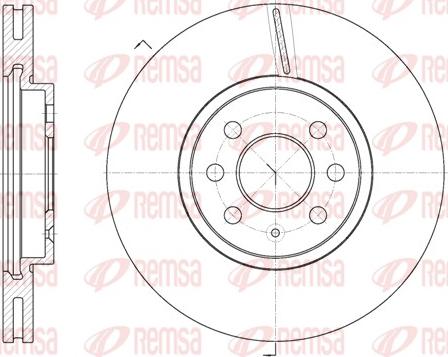 Remsa 6685.10 - Bremsscheibe alexcarstop-ersatzteile.com