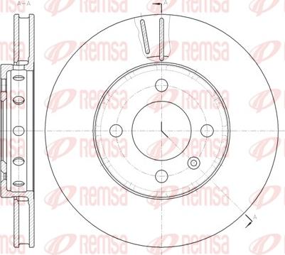 Remsa 61484.10 - Bremsscheibe alexcarstop-ersatzteile.com